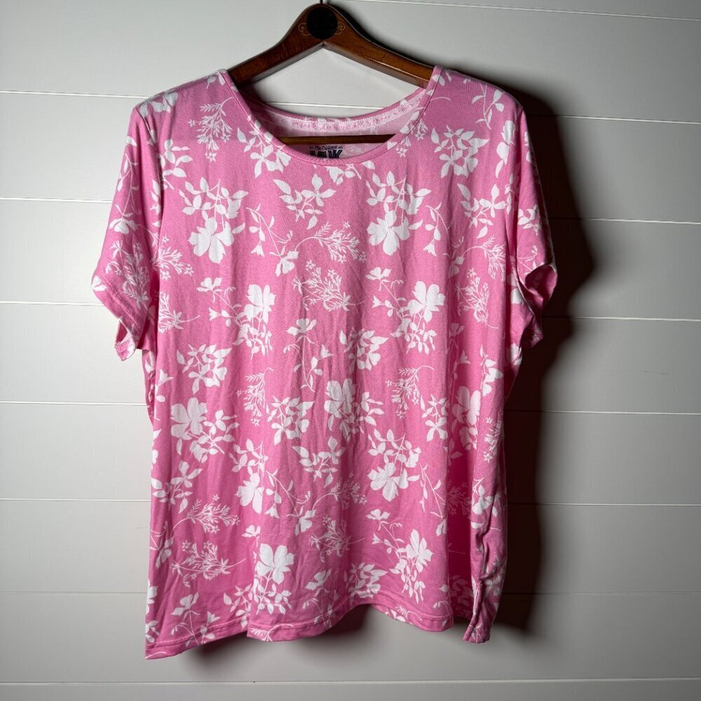 MUK LUKS Three Piece Pajama Set Sz 1X Pink